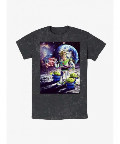 Disney Pixar Toy Story Moon Guy Mineral Wash T-Shirt $12.69 T-Shirts