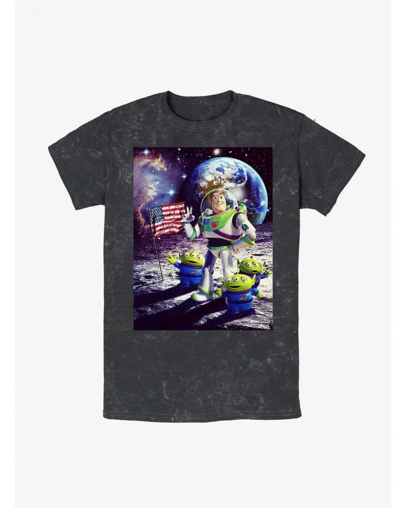 Disney Pixar Toy Story Moon Guy Mineral Wash T-Shirt $12.69 T-Shirts