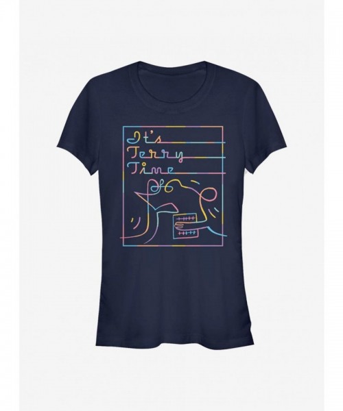 Disney Pixar Soul Terry Time Comfortable Girls T-Shirt - Blue