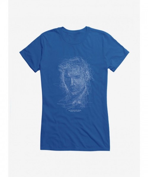 Supernatural Dean Sketch Lightweight T-Shirt for Girls
