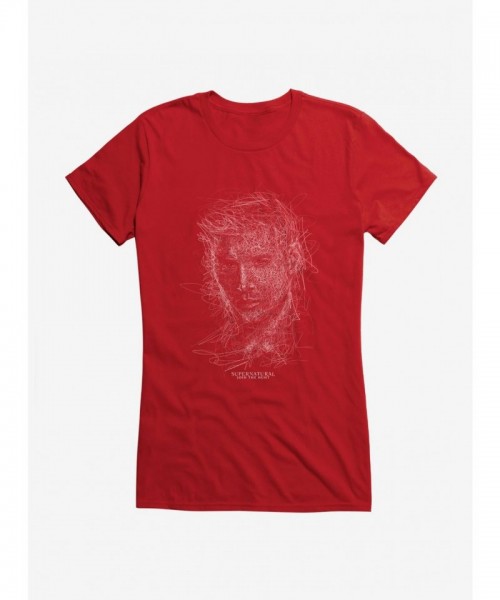 Supernatural Dean Sketch Lightweight T-Shirt for Girls