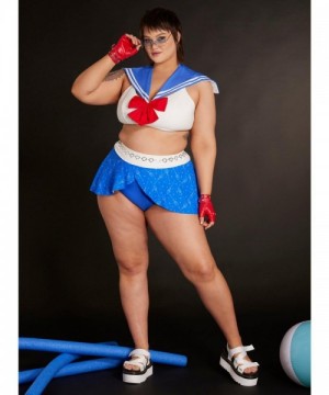 Sailor Moon Inspired Plus Size Skirted Swimwear Bottoms