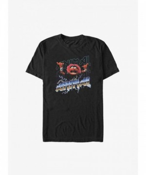 Disney Big & Tall Muppets Metal Animal T-Shirt - Unisex Black