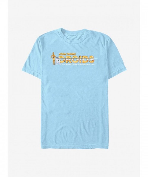 Star Wars Droids R2-D2 & C-3PO Adventure Men's Comfortable T-Shirt