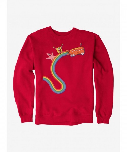 SpongeBob SquarePants Rainbow Bus Unisex Sweatshirt
