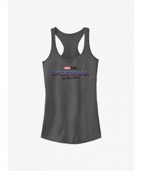 Marvel No Way Home Spider-Man Logo Tank Top for Girls - Grey