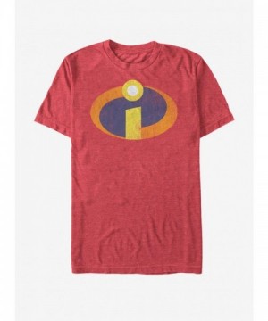 Disney Pixar Incredibles Retro Emblem T-Shirt - Men's Red