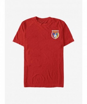 Disney Red Lightweight Mickey Mouse Badge T-Shirt for Men
