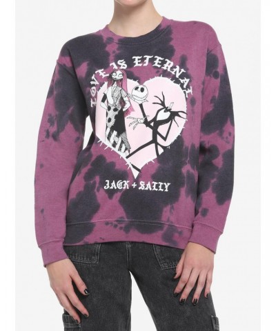 The Nightmare Before Christmas Love Is Eternal Tie-Dye Girls Sweatshirt $5.39 Sweatshirts