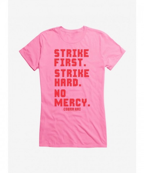 Cobra Kai Girls Junior T-Shirt, Strike First Edition