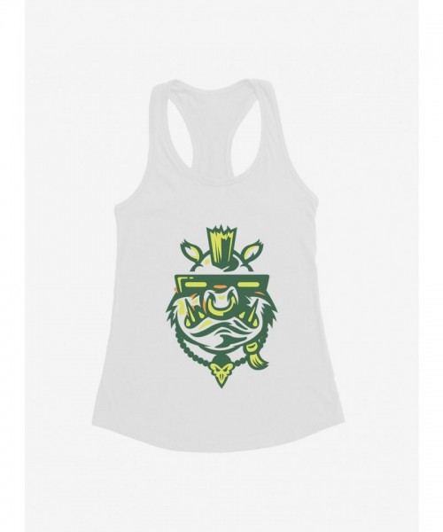Teenage Mutant Ninja Turtles Bebop Graphic Girls Tank Top - White