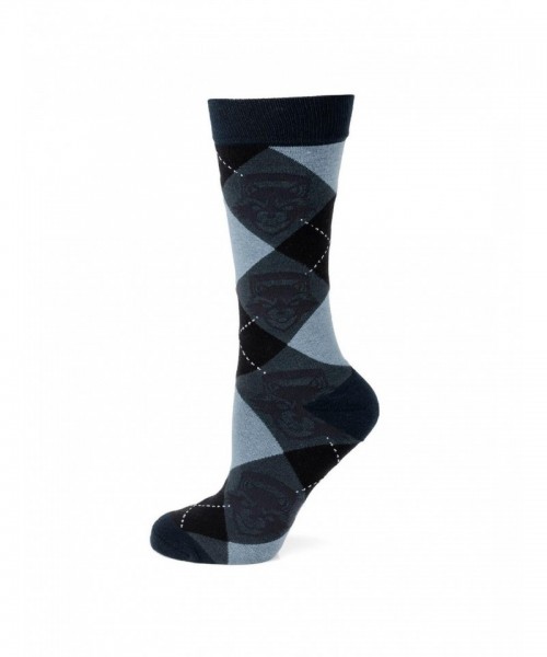 Marvel Rocket Rugged Argyle Blue Men's Crew Socks