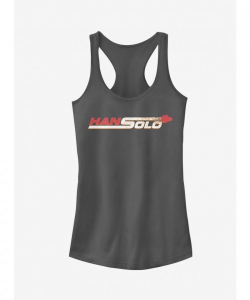 Star Wars Solo Millennium Falcon Racerback Tank for Girls - Grey