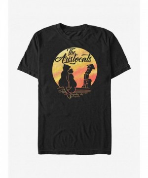 Disney Aristocats Moon Design T-Shirt - Men's Black