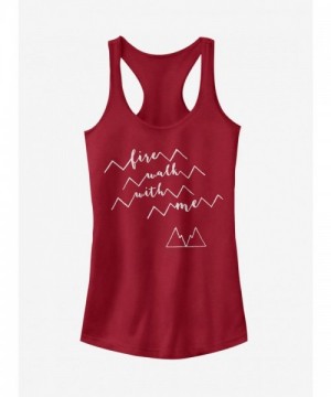 Twin Peaks Fire Walk Mountain Girls Grey Tank Top