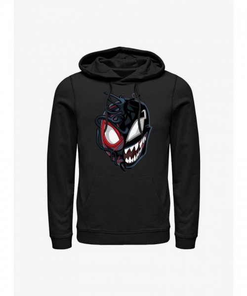 Marvel Miles Venom Hoodie - Black Men's Cotton Blend