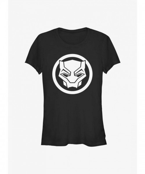 Marvel Girls Wakanda Forever Warrior Sigil T-Shirt - Black