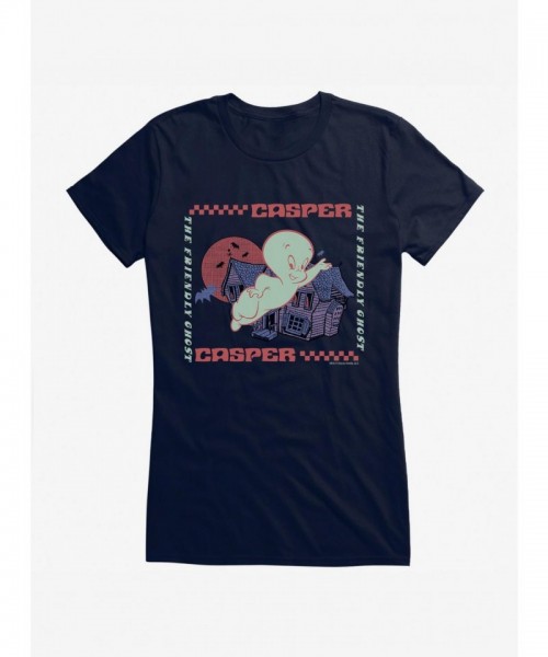 Casper Girls' Lightweight Cotton Haunted House Tee