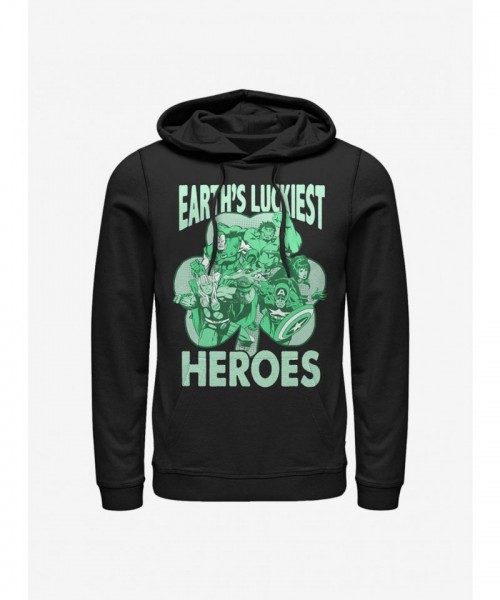 Marvel Heroic hoodie with Avengers Luck - Black Men's