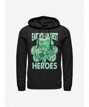Marvel Heroic hoodie with Avengers Luck - Black Men's