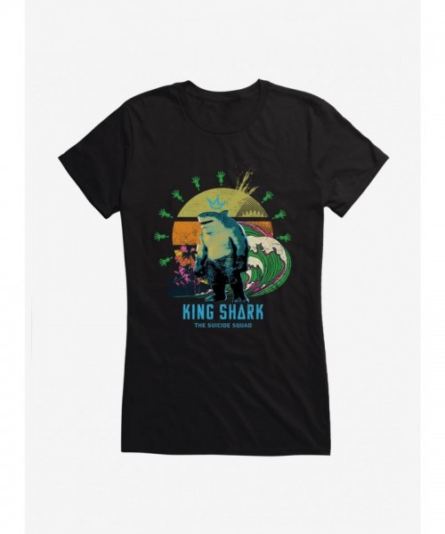DC Comics The Suicide Squad King Shark Crown Junior T-Shirt