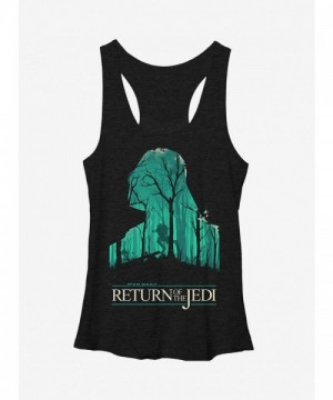 Star Wars Return of the Jedi Darth Vader Heather Black Tank for Girls