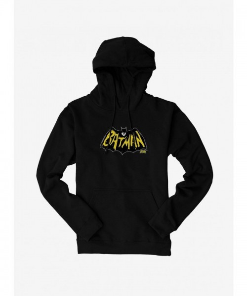 Batman Authentic Hoodie with Classic Bat Logo