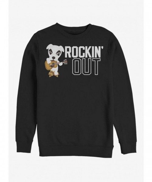 Animal Crossing Rockin' Out Unisex Sweatshirt - Black
