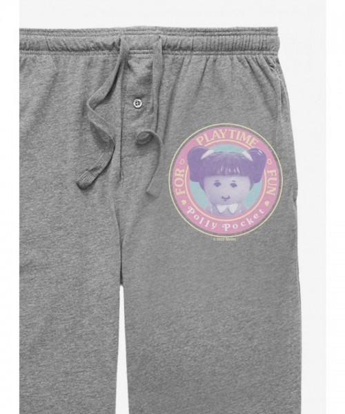Polly Pocket Grey Pajama Pants for Unisex - Comfortable and Stylish