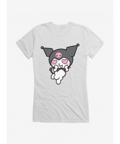 Kuromi Cute Heart Eyes Tee for Girls