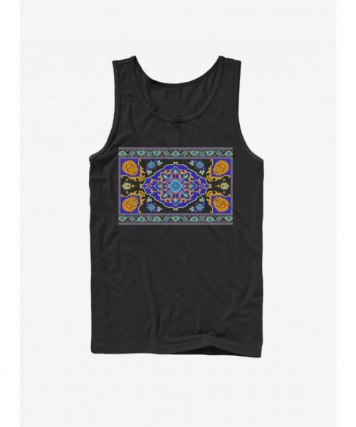 Disney Aladdin Magic Carpet Print Tank Top for Men - 2019 Edition - Black