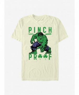 Marvel Green Hulk T-Shirt for Men - Beige
