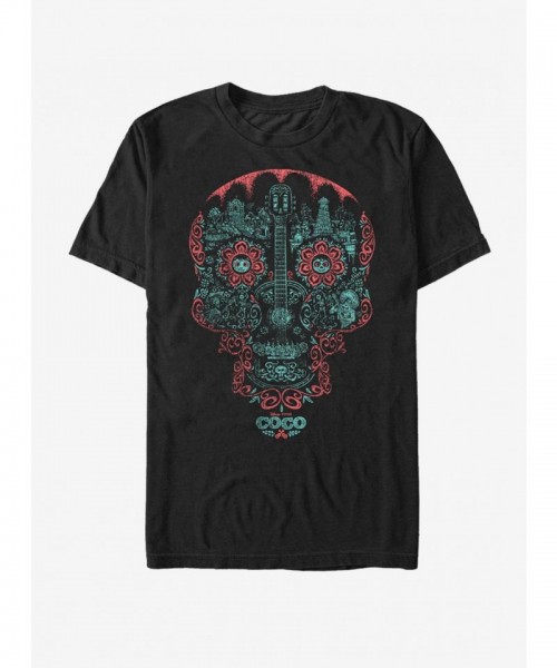 Disney Pixar Coco Craneo Muerto Men's Lightweight Cotton T-Shirt