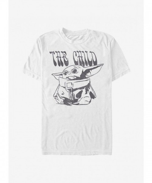 The Mandalorian Child Graphic T-Shirt - Men's White