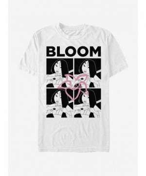 Disney Mulan Floral Print T-Shirt for Men - White
