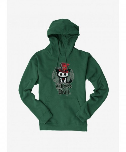 Skelanimals Men's Wicked Heart Fleece Hoodie