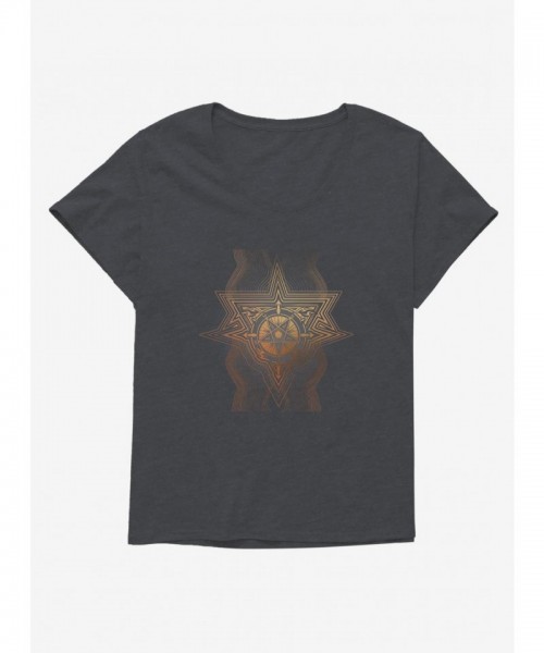 Supernatural Fashion Plus Size Pentagram Seal Tee for Women