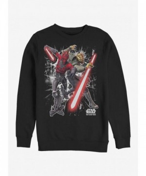 Star Wars Clone Wars Sith Brothers Comfortable Unisex Sweatshirt - Black