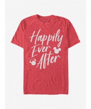 Disney Red Happily Ever After Mickey Mouse T-Shirt for Men