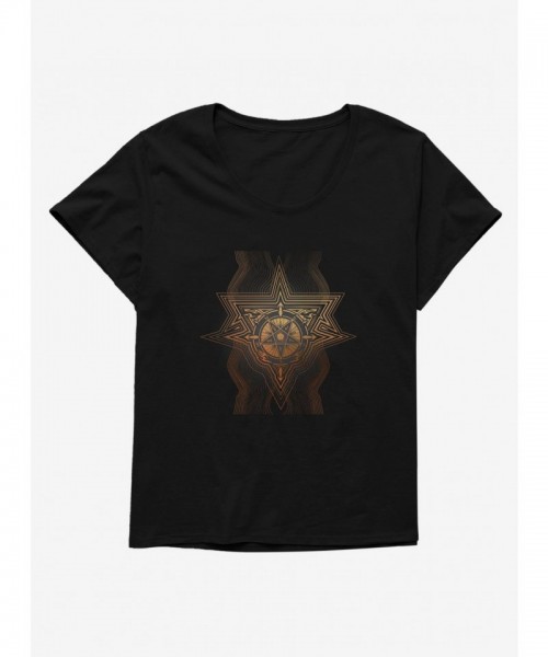 Supernatural Fashion Plus Size Pentagram Seal Tee for Women