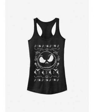 Nightmare Before Christmas Spooky Jack Tank Top for Girls - Black