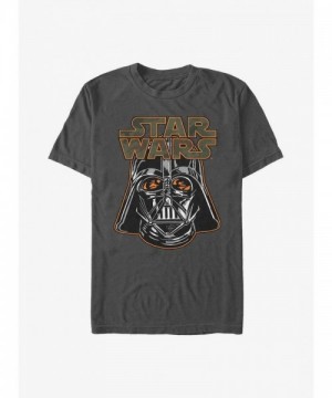 Star Wars Darth Vader Helmet T-Shirt - Grey Men's Size