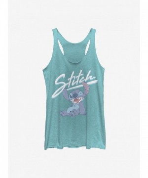 Disney Lilo & Stitch Girls Blue Tank Top - Wink Design