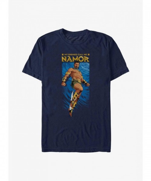 Marvel's Black Panther Namor Soft T-Shirt - Men's Blue