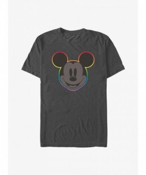 Disney Pride Rainbow Mickey Mouse T-Shirt - Grey Men's Size