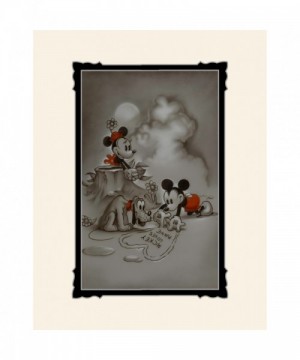 Minnie and Mickey Mouse Loves Print by Noah with Double Mat