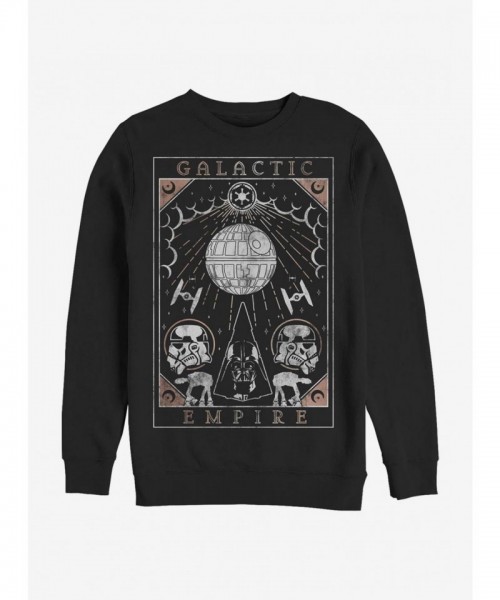 Star Wars Empire Tarot Crew Neck Sweatshirt - Unisex Black