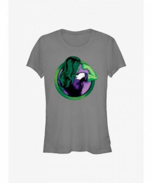Marvel She-Hulk T-Shirt - Grey for Girls - Junior Sizes