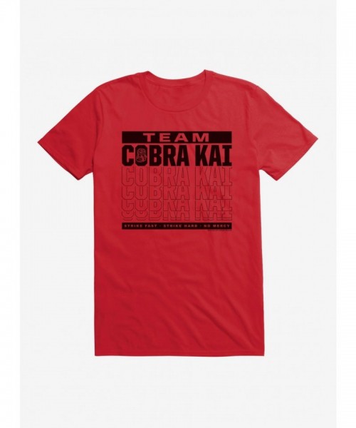 Cobra Kai Season 4 Team Motto Men's Cotton T-Shirt