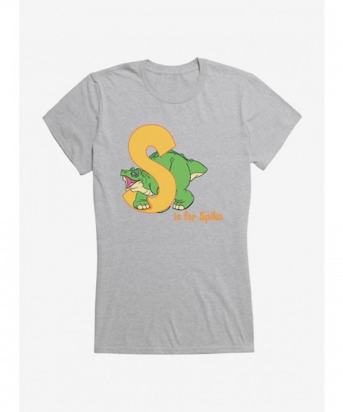 The Land Before Time Spike Alphabet Junior T-Shirt for Girls
